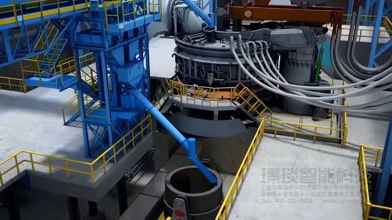 冶炼厂设备三维动画视频制作