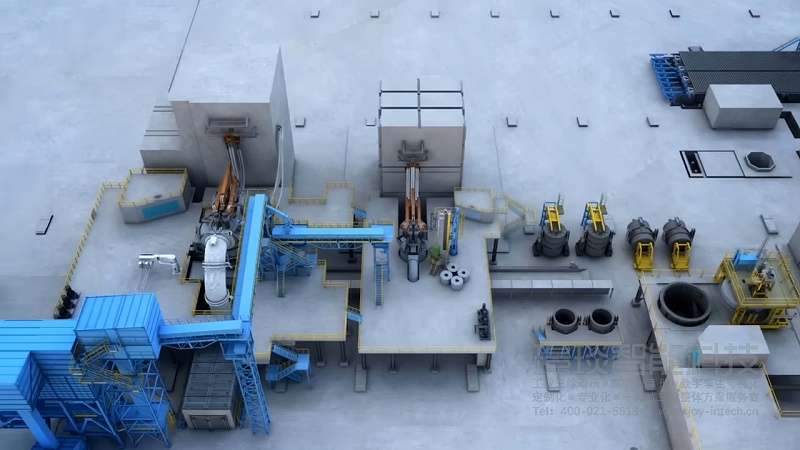 冶炼厂工艺流程三维动画制作